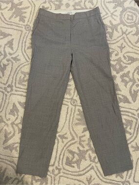 Babaton Light Gray/Taupe Italian Wool Blend Trousers